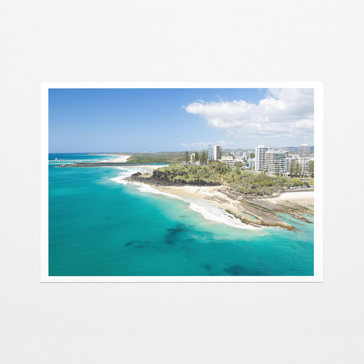 Snapper Rocks Point Danger fine art paper print