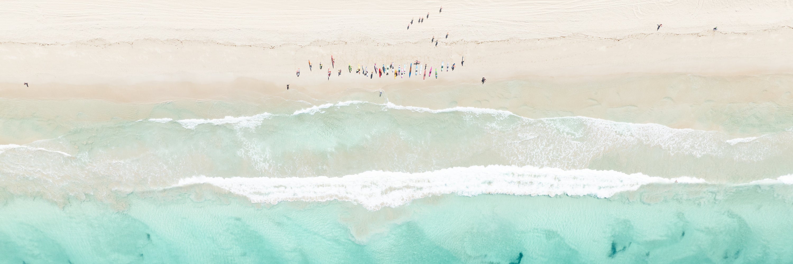 Trigg Beach aerial canvas wall art Perth WA