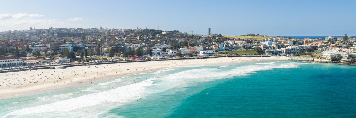 Bondi Beach aerial canvas wall art Sydney