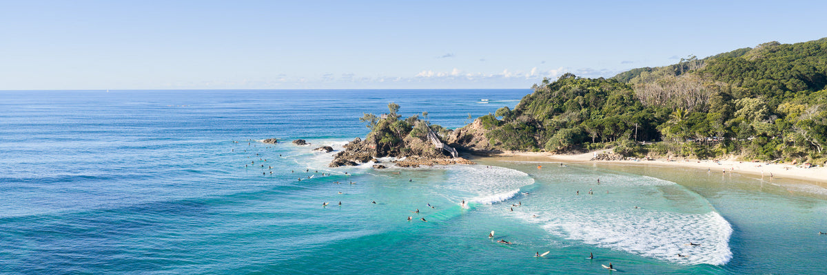 Byron Bay aerial canvas wall art NSW