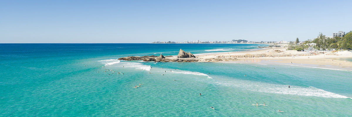 Palm Beach aerial canvas wall art Gold Coast