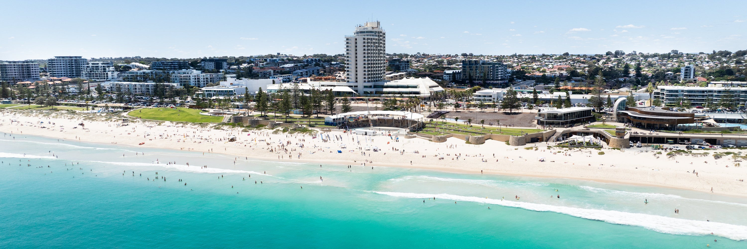 Scarborough Beach Framed Canvas Wall Art Perth image 0