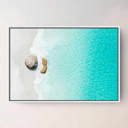 Little Beach, Albany canvas displayed on a wall