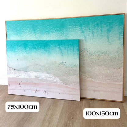 Print size guide for Scarborough Beach surfer