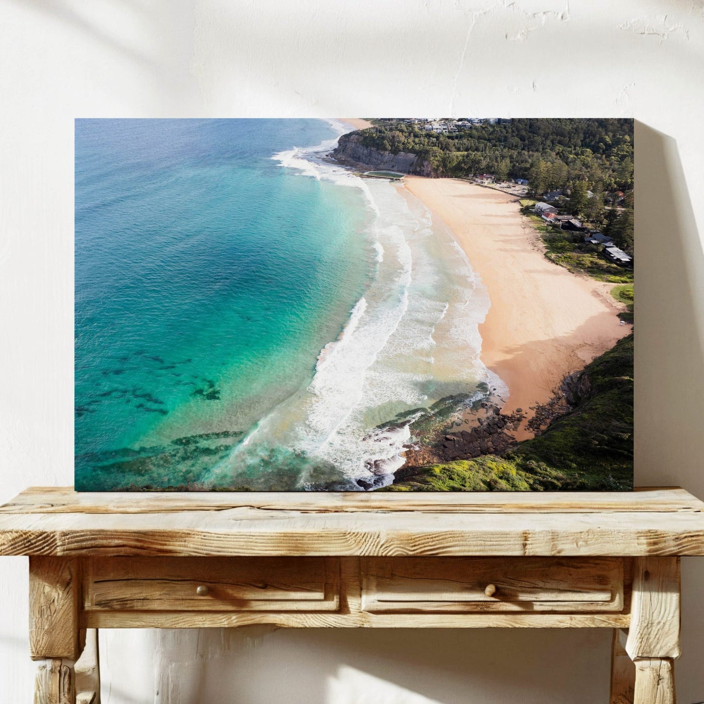 Aerial photograph of Bilgola Beach Sydney