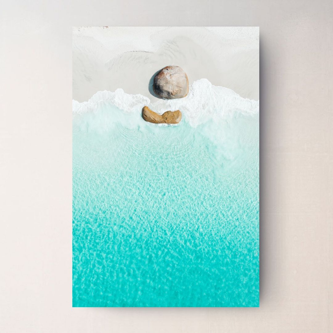 Little Beach, Albany canvas displayed on a wall