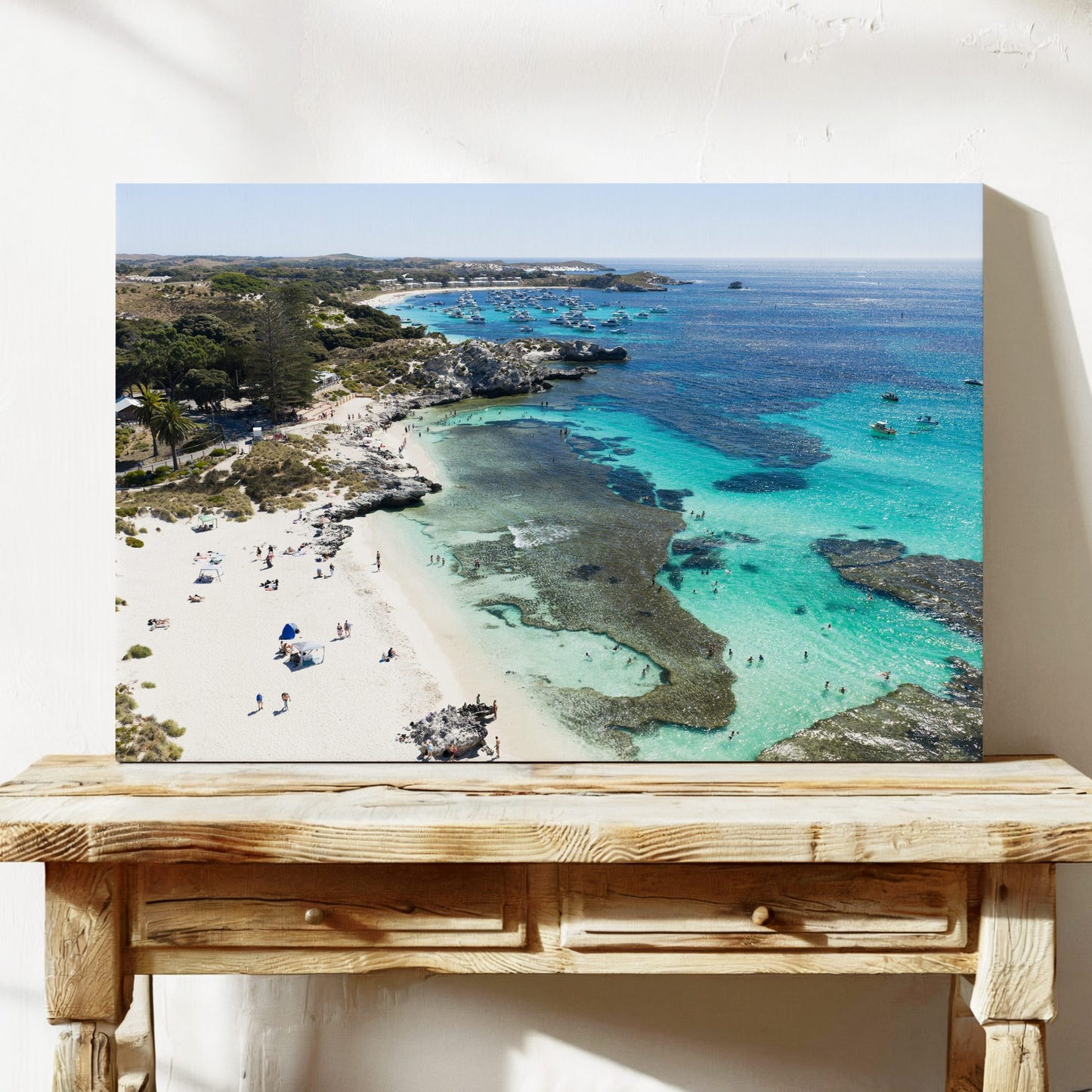Aerial photograph of The Basin, Rottnest Island