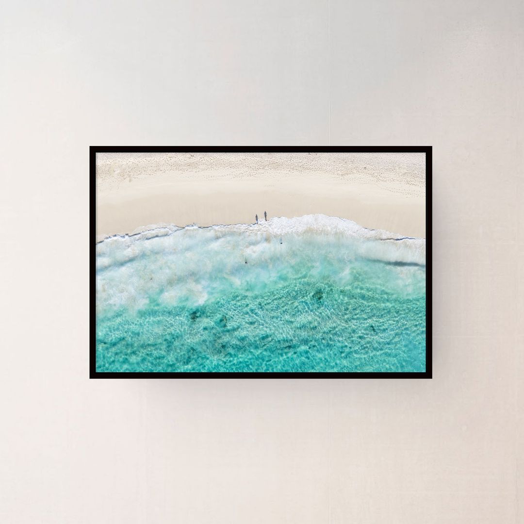 Yallingup Beach canvas displayed on a wall
