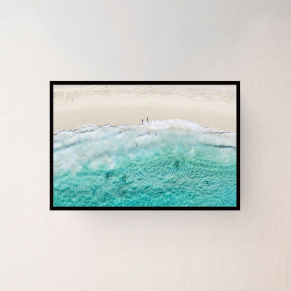 Yallingup Beach canvas displayed on a wall