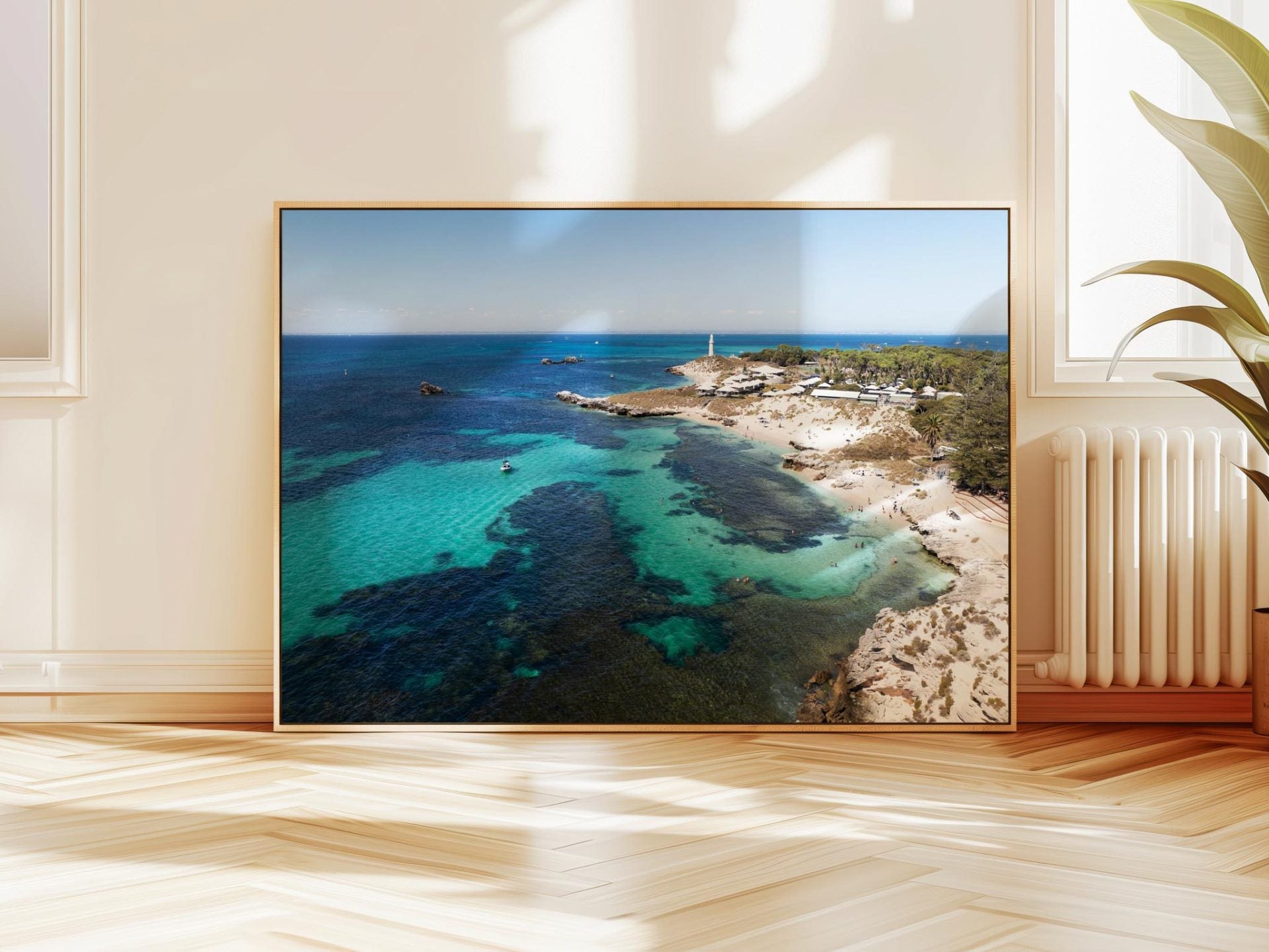 Aerial photograph of The Basin Rottnest Island