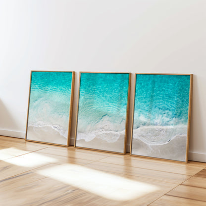 Alkimos Beach three piece canvas wall art II WA