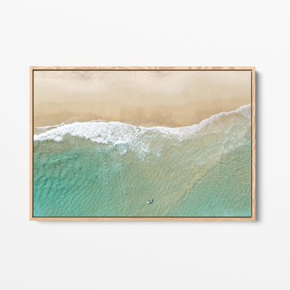 Bondi Minimal Oak Framed Canvas
