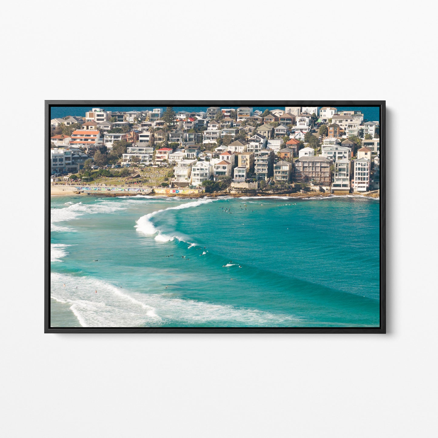 North Bondi Black Framed Canvas