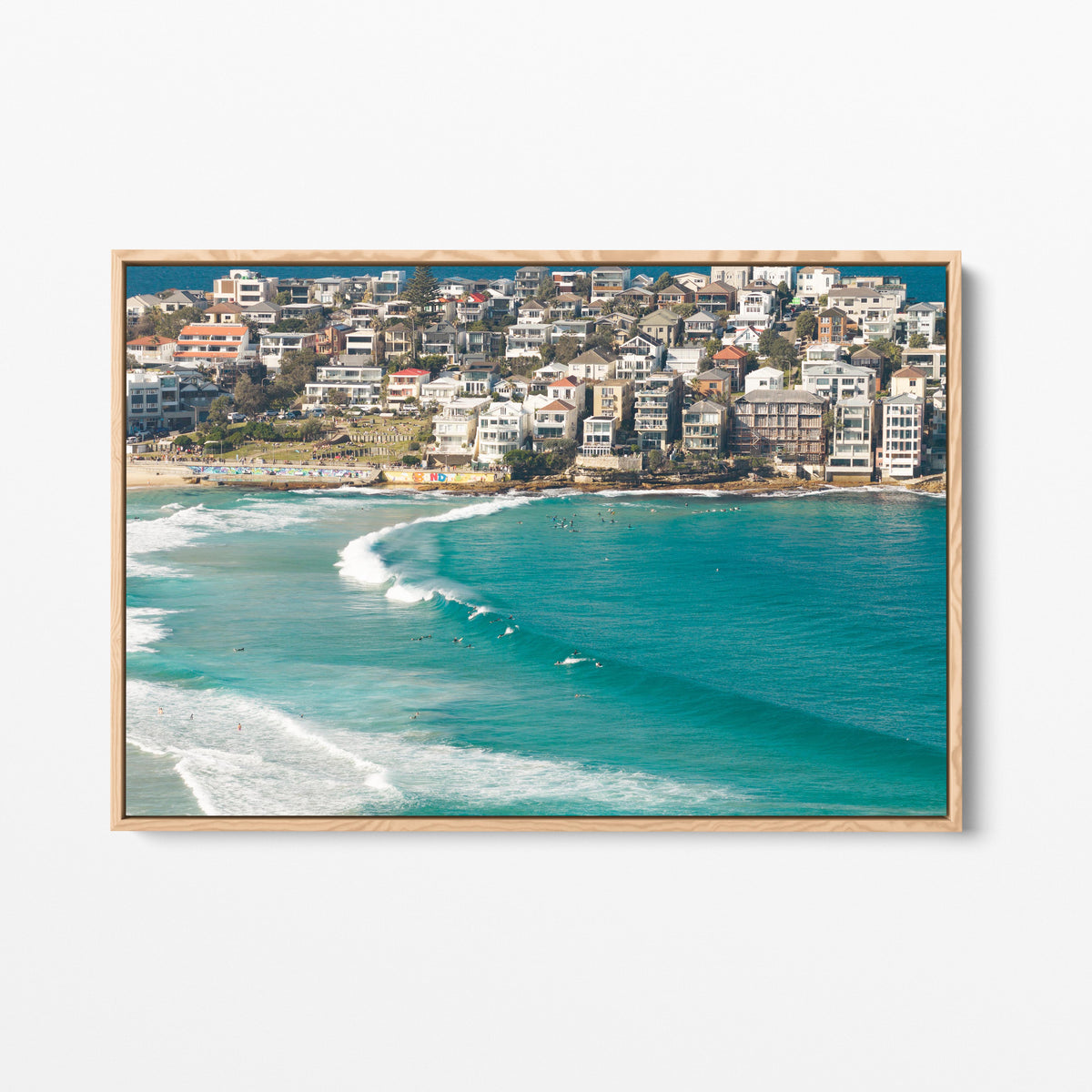 North Bondi Oak Framed Canvas