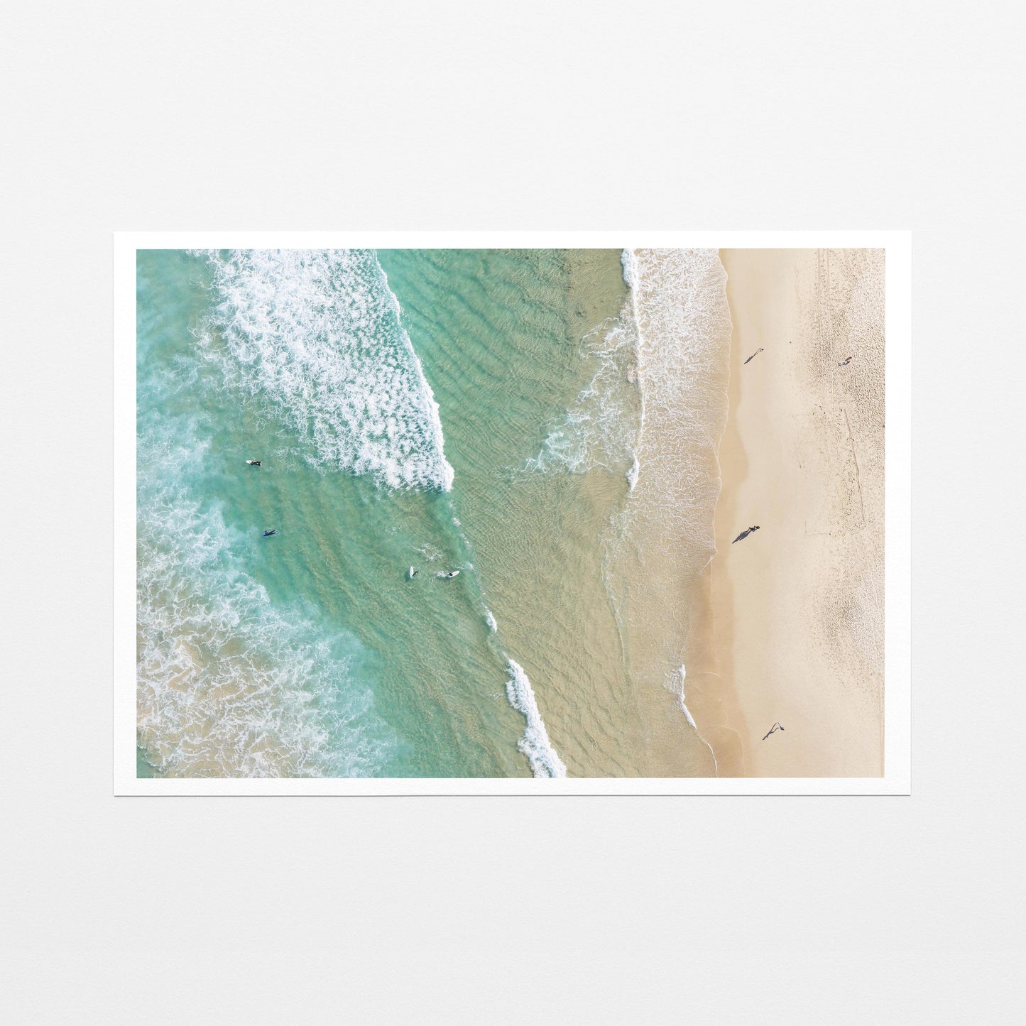 Bondi Beach Shoreline Fine Art Paper Print