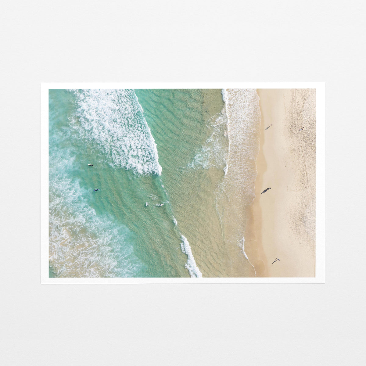 Bondi Beach Shoreline Fine Art Paper Print