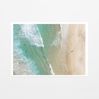 Bondi Beach Shoreline Fine Art Paper Print