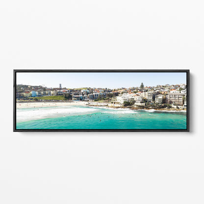 North Bondi panoramic black framed canvas