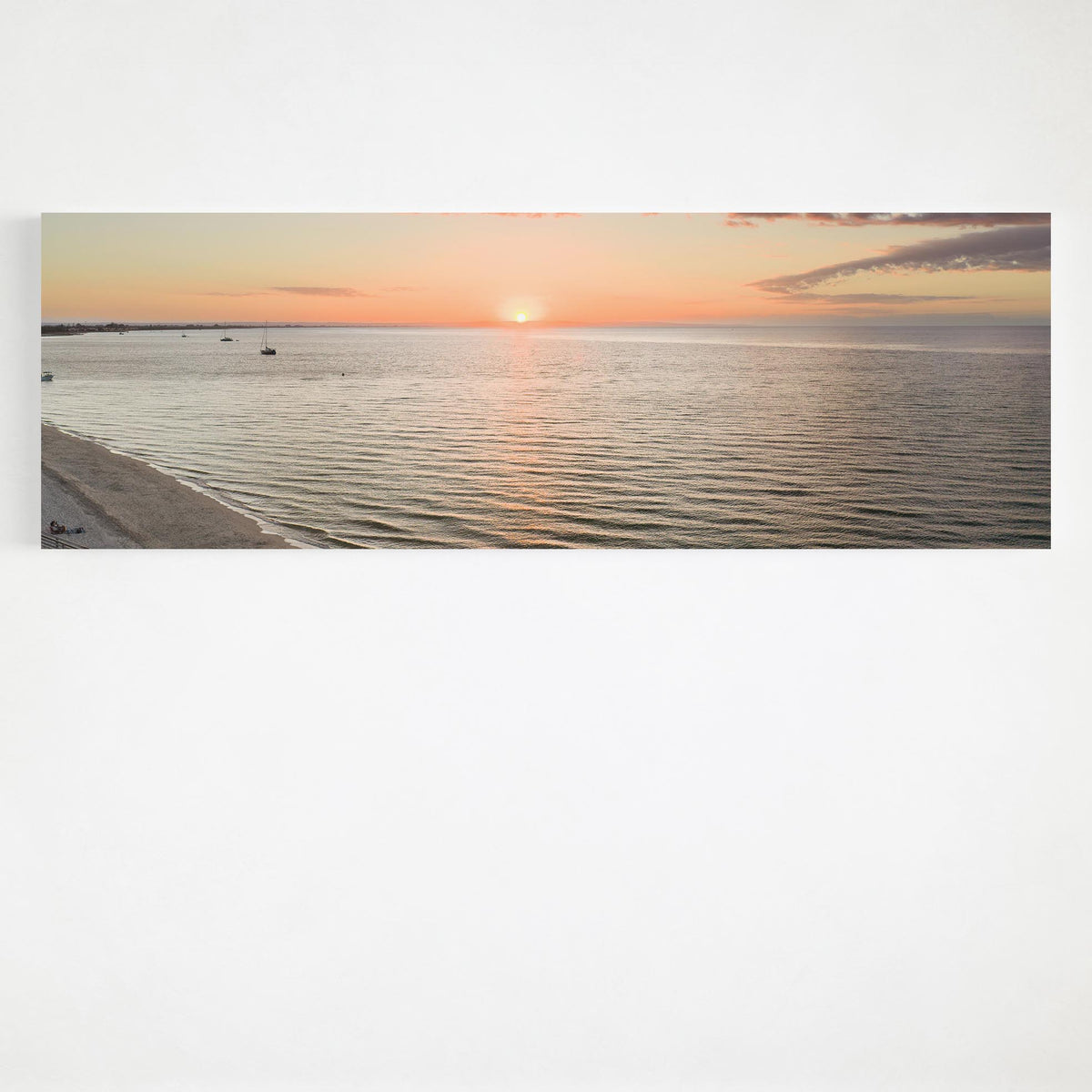 Busselton Beach sunset panoramic canvas wall art WA