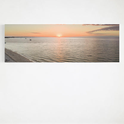 Busselton Beach sunset panoramic canvas wall art WA