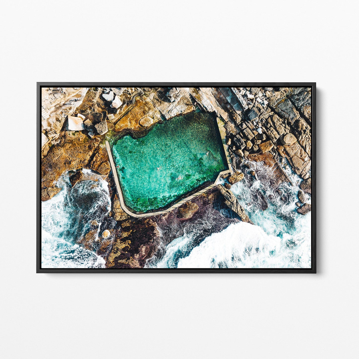 Mahon Pool black framed canvas