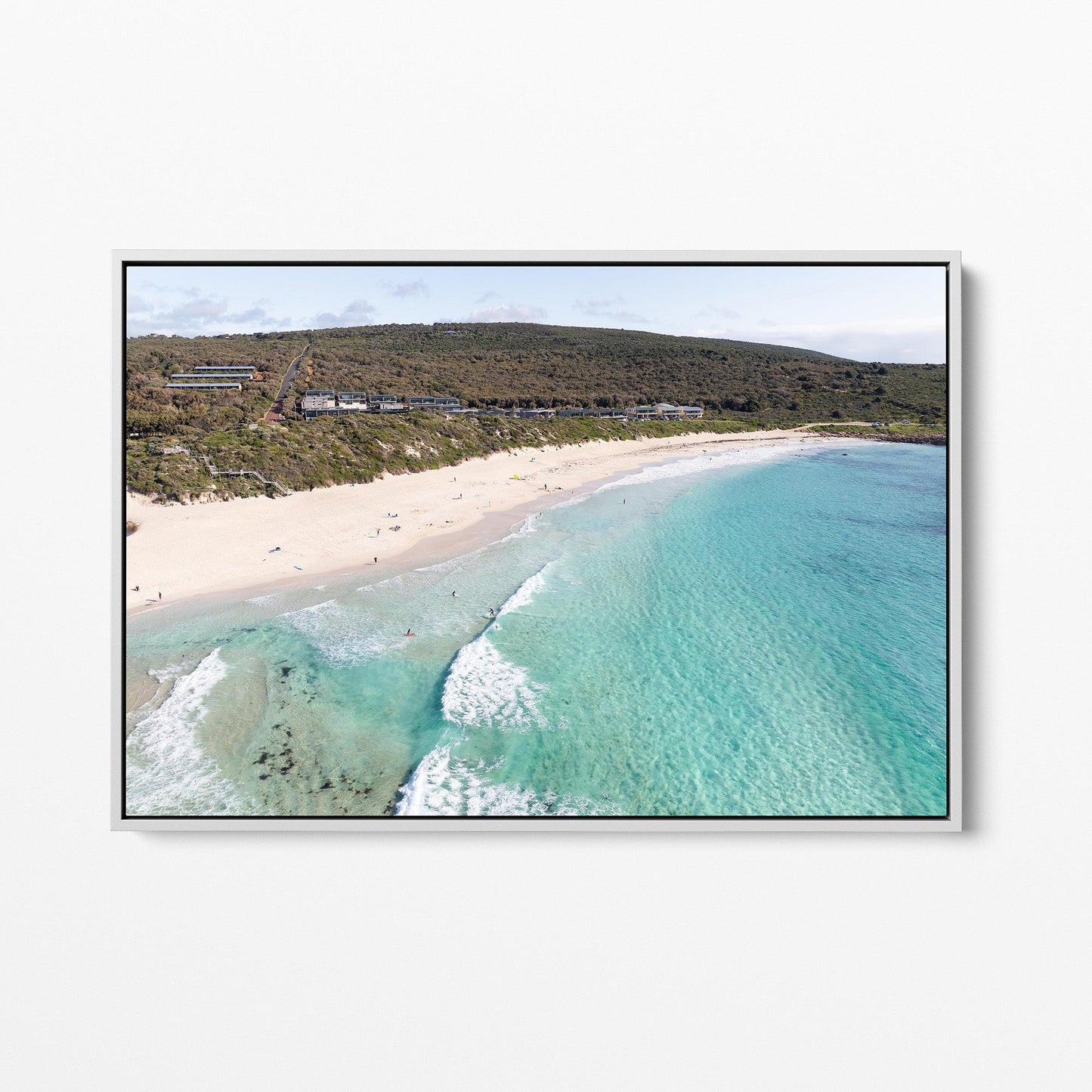 Smiths Beach Yallingup white framed canvas