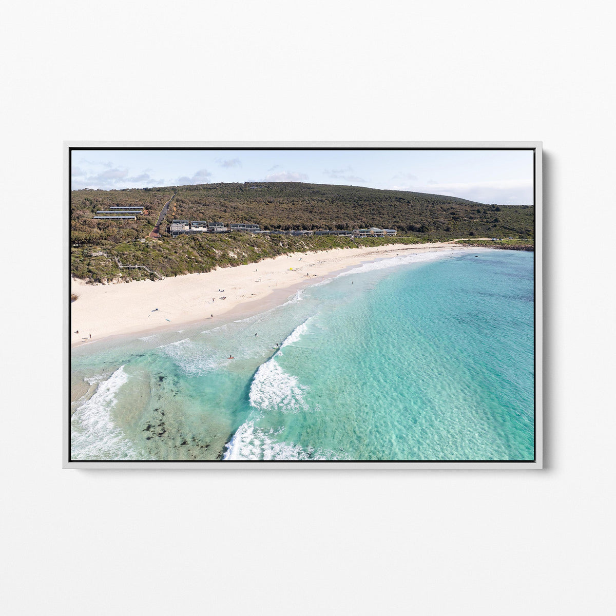 Smiths Beach Yallingup white framed canvas