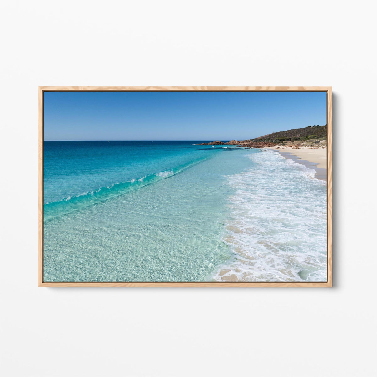 Eagle Bay oak framed canvas