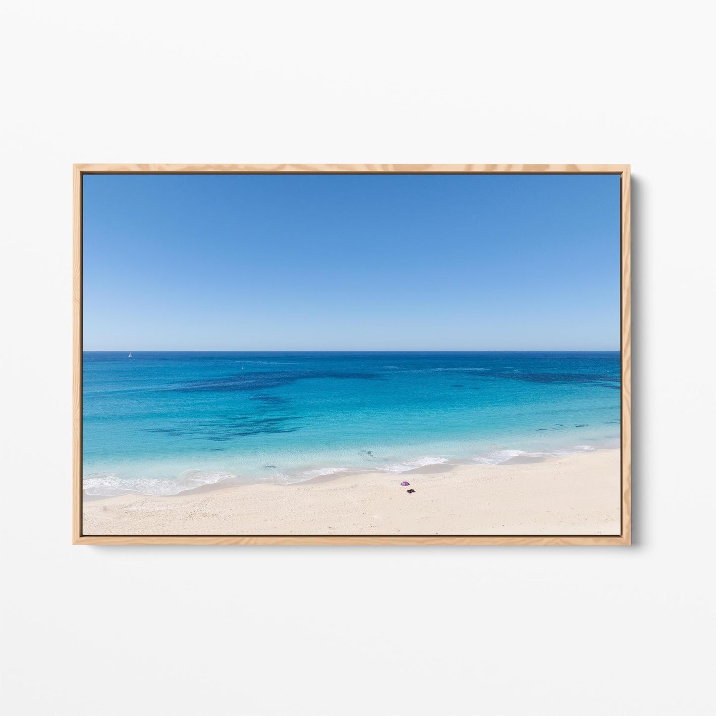 Eagle Bay ocean oak framed canvas