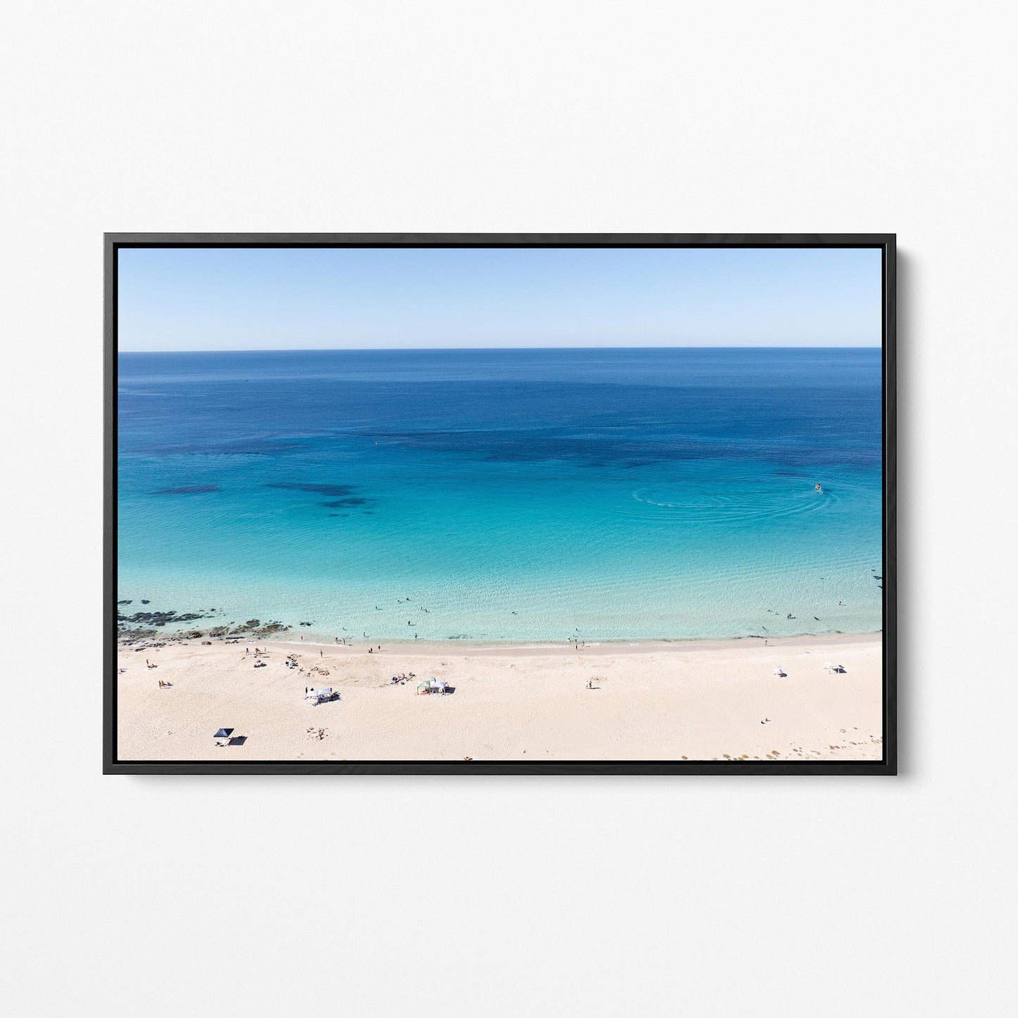 Eagle Bay black framed canvas