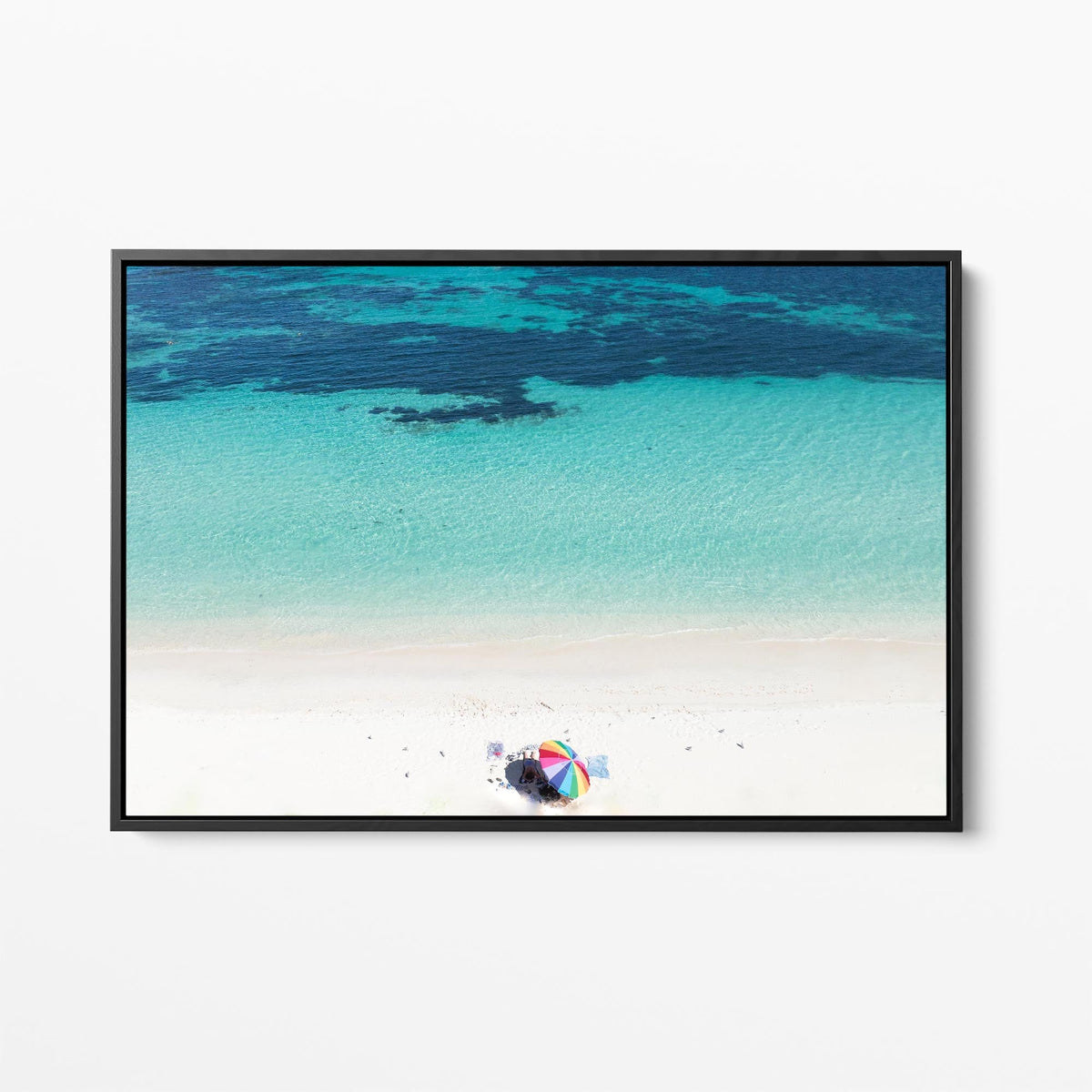 Rottnest Island black framed canvas