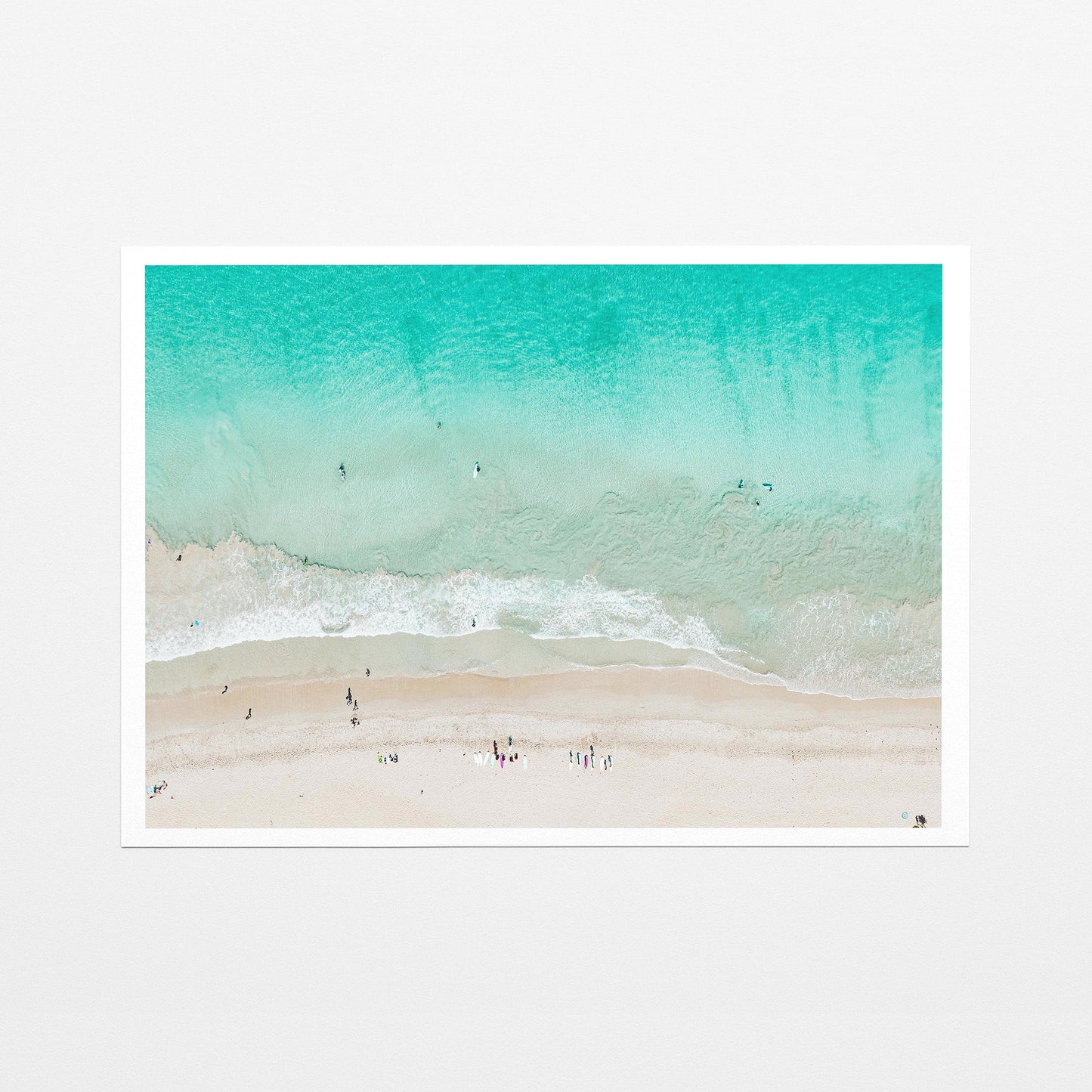 Scarborough Beach surfer fine art paper print