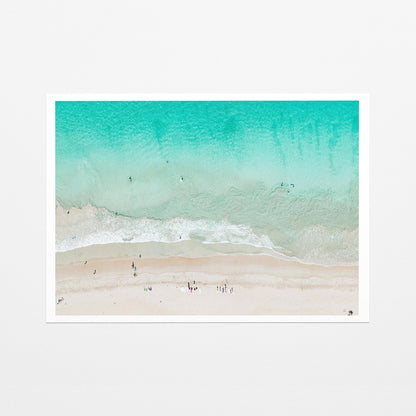 Scarborough Beach surfer fine art paper print