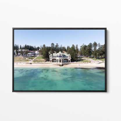 Cottesloe Beach black framed canvas