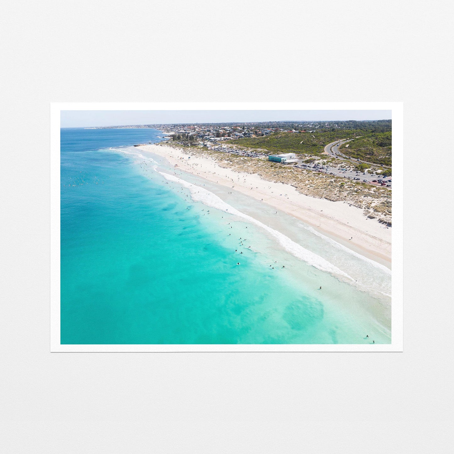 Trigg Beach surfers fine art paper print