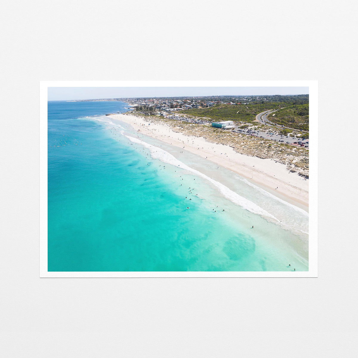 Trigg Beach surfers fine art paper print