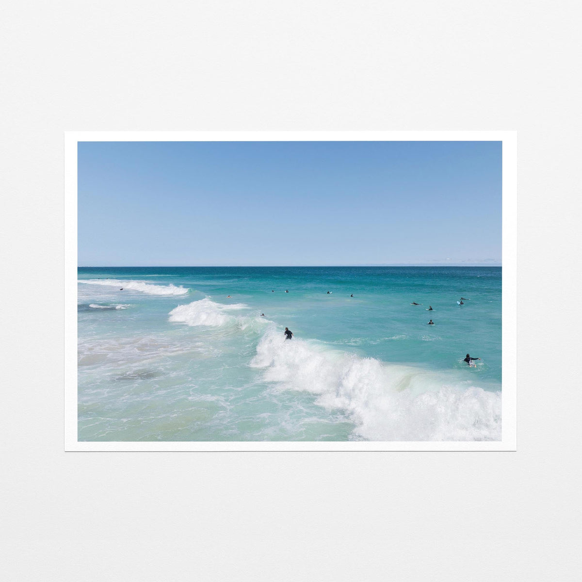 Scarborough surfers fine art paper print