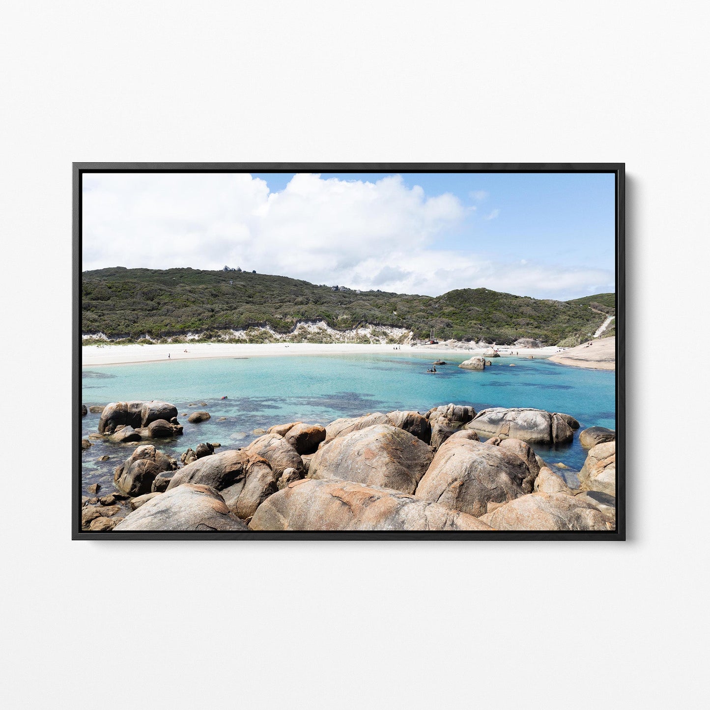 Greens Pool black framed canvas