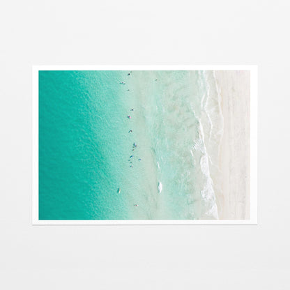 Perth surfing fine art paper print