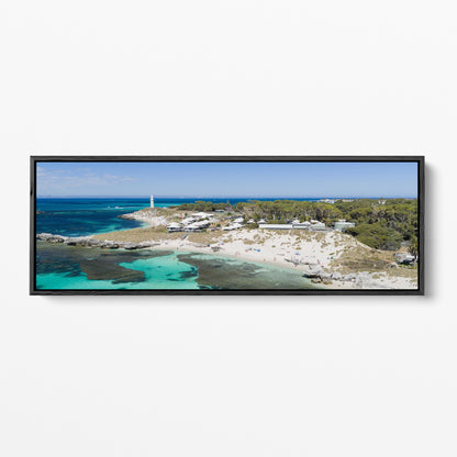 The Basin panoramic black framed canvas