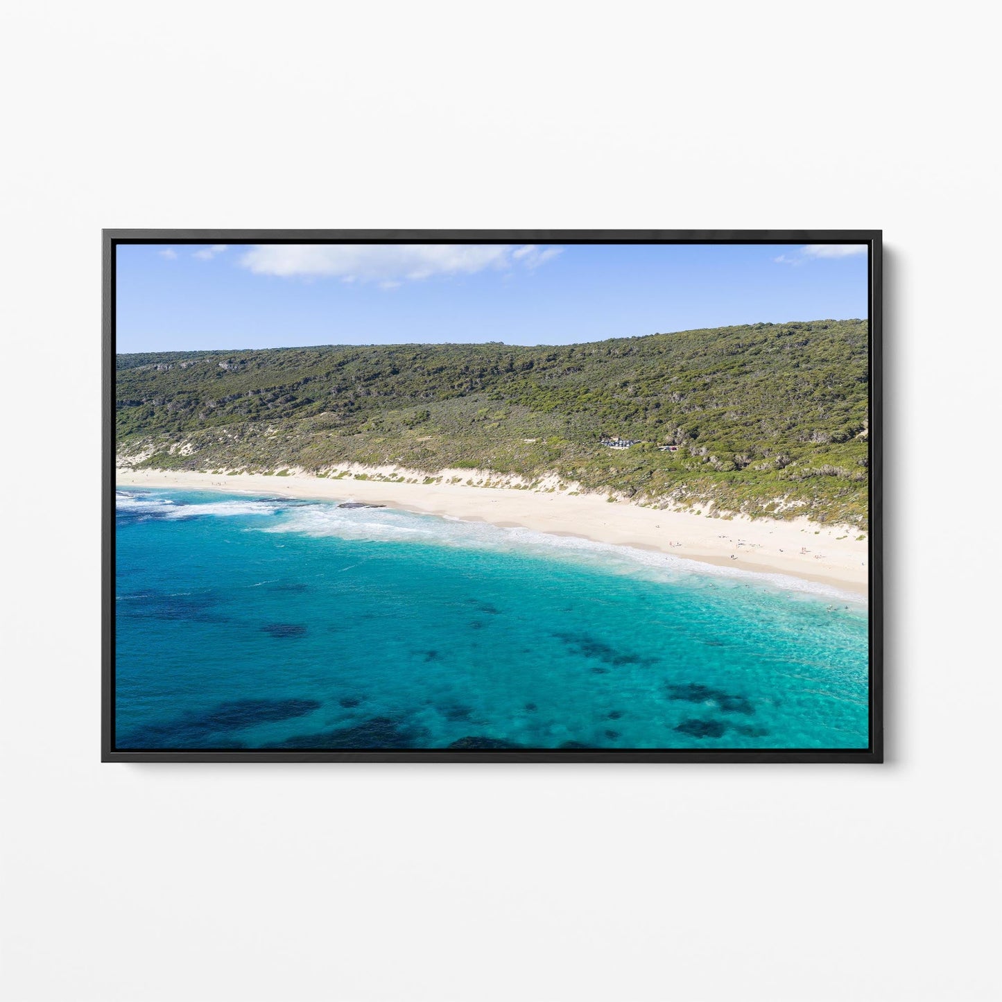 Yallingup Beach black framed canvas