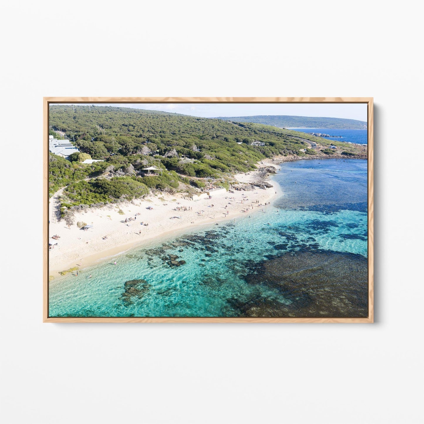 Yallingup coast oak framed canvas