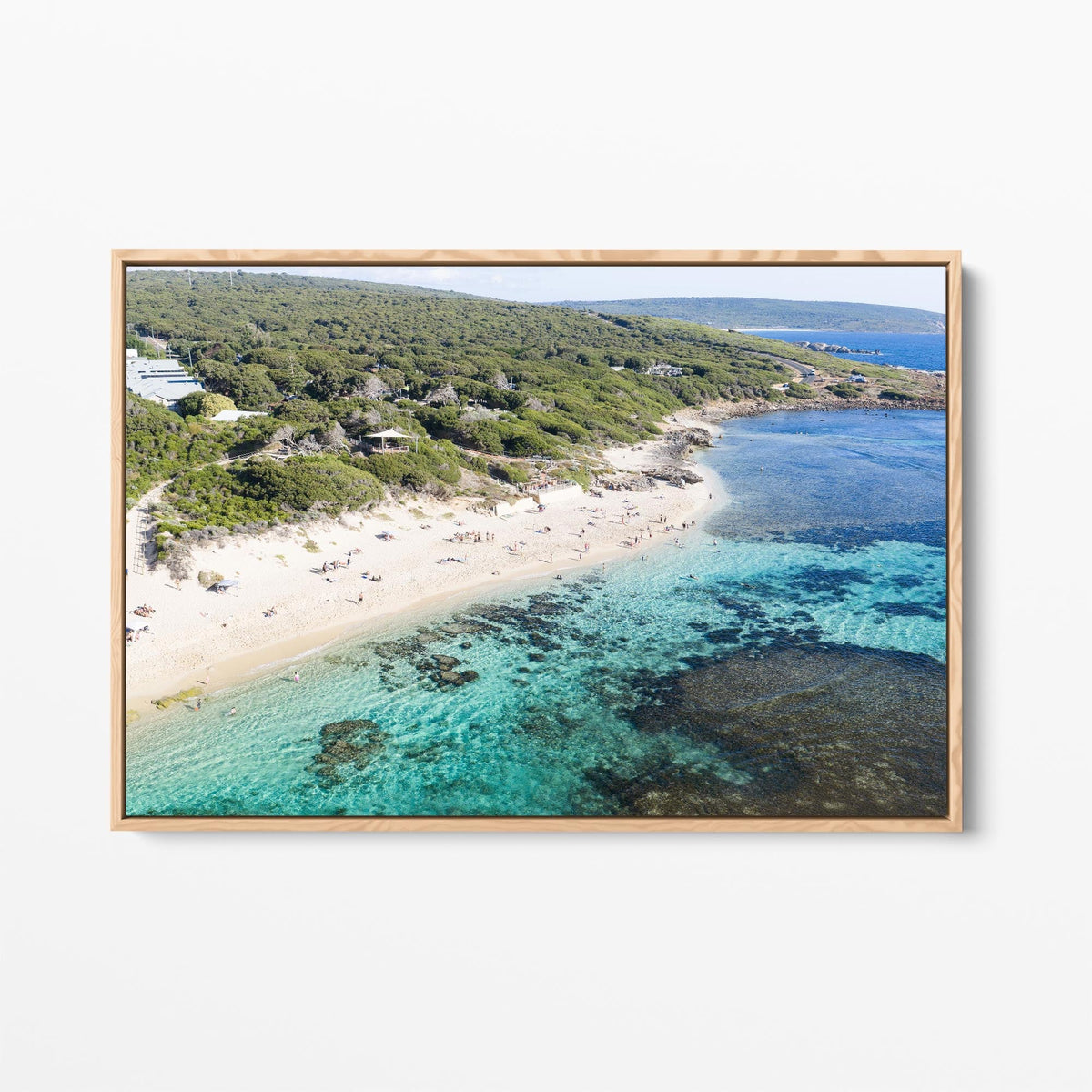 Yallingup coast oak framed canvas