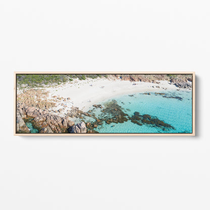 Eagle Bay Cove panoramic oak framed canvas