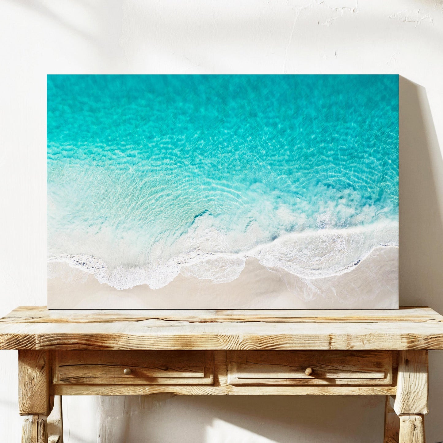 Alkimos ocean waves aerial canvas wall art Perth