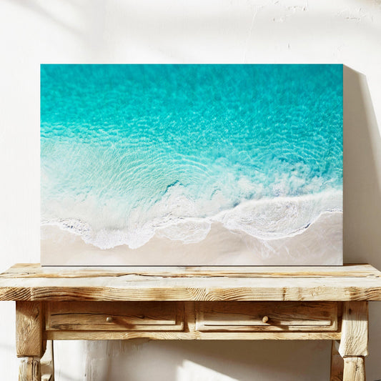 Alkimos ocean waves aerial canvas wall art Perth
