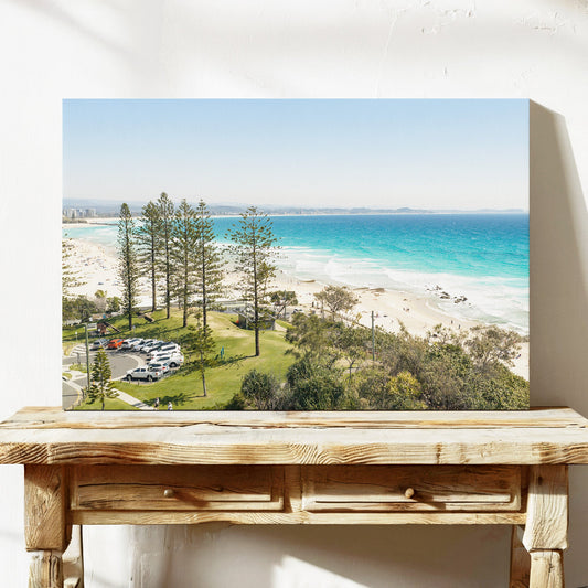 Snapper Rocks point aerial canvas print QLD