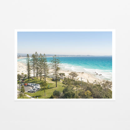 Snapper Rocks point fine art paper print