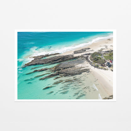 Snapper Rocks rock pool fine art paper print
