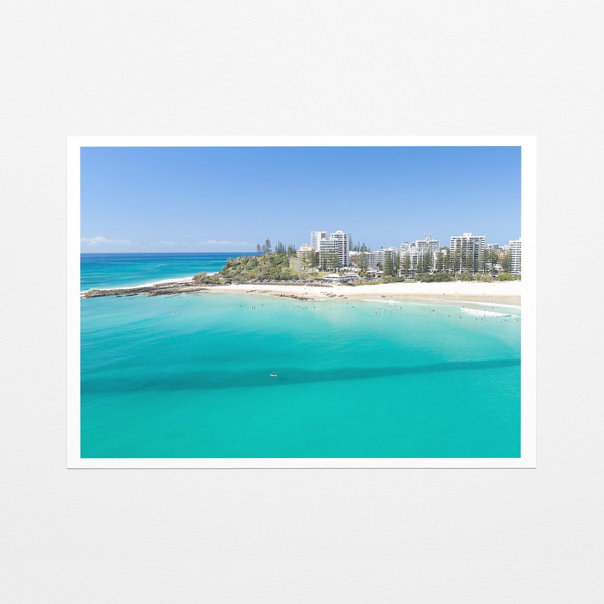 Snapper Rocks coastline fine art paper print